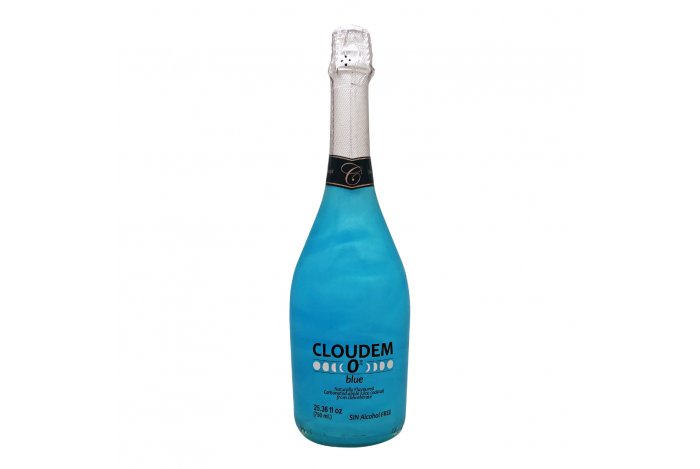 Cloudem Zero Blue 0,75L - Nealkoholický šumivý drink s perleťovým efektom 0,0% alk.