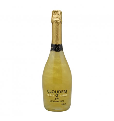 Cloudem Zero Gold 0,75L - Nealkoholický šumivý drink s perleťovým efektom 0,0% alk.
