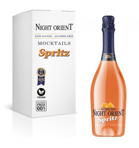 Night Orient Spritz 0,75L - Nealkoholický vegan šumivý koktail 0,0% alk.