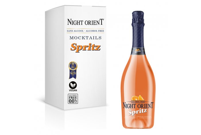Night Orient Spritz 0,75L - Nealkoholický vegan šumivý koktail 0,0% alk.