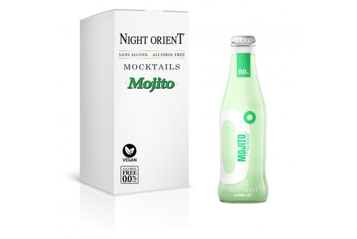 Night Orient Mojito 0,20L - Nealkoholický vegan šumivý koktail 0,0% alk.