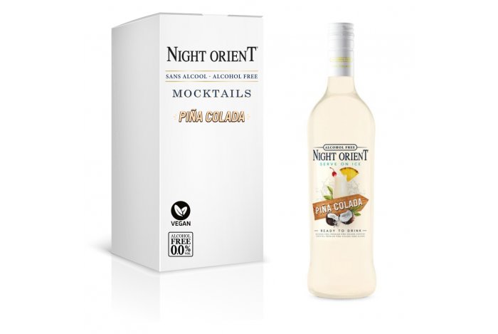 Night Orient Piña Colada 0,70L - Nealkoholický vegan koktail 0,0% alk.