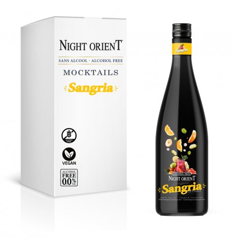 Night Orient Sangria 1,0L - Nealkoholický bezlepkový koktail 0,0% alk.