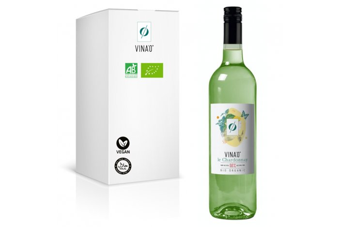 VINA'0° Le Chardonnay 0,75L (BIO) - Nealkoholické biele tiché víno 0,0% alk.
